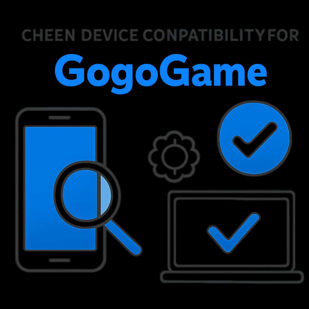 Diagram illustrating GogoGame device compatibility requirements.