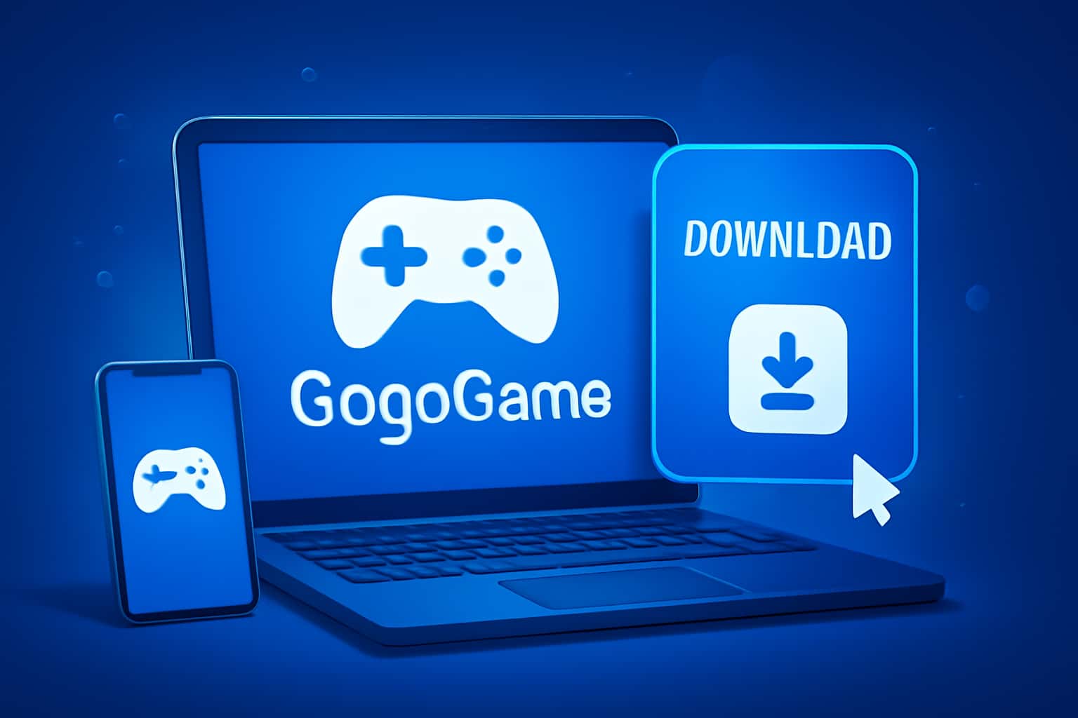 Informational scene for GogoGame Download with clear text.