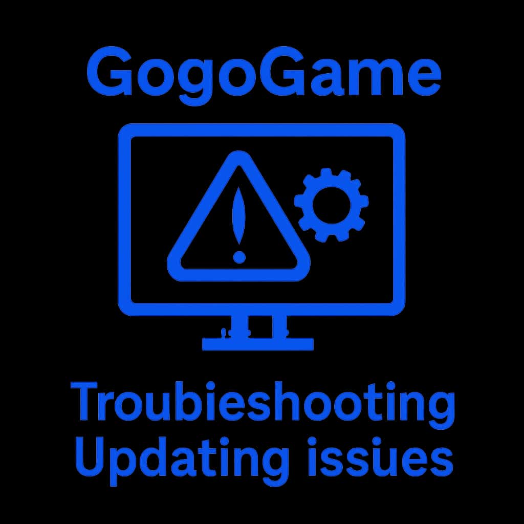 An icon representing troubleshooting GogoGame updates.