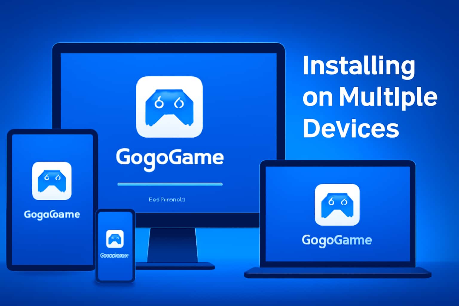 Visual guide to installing GogoGame on multiple devices.